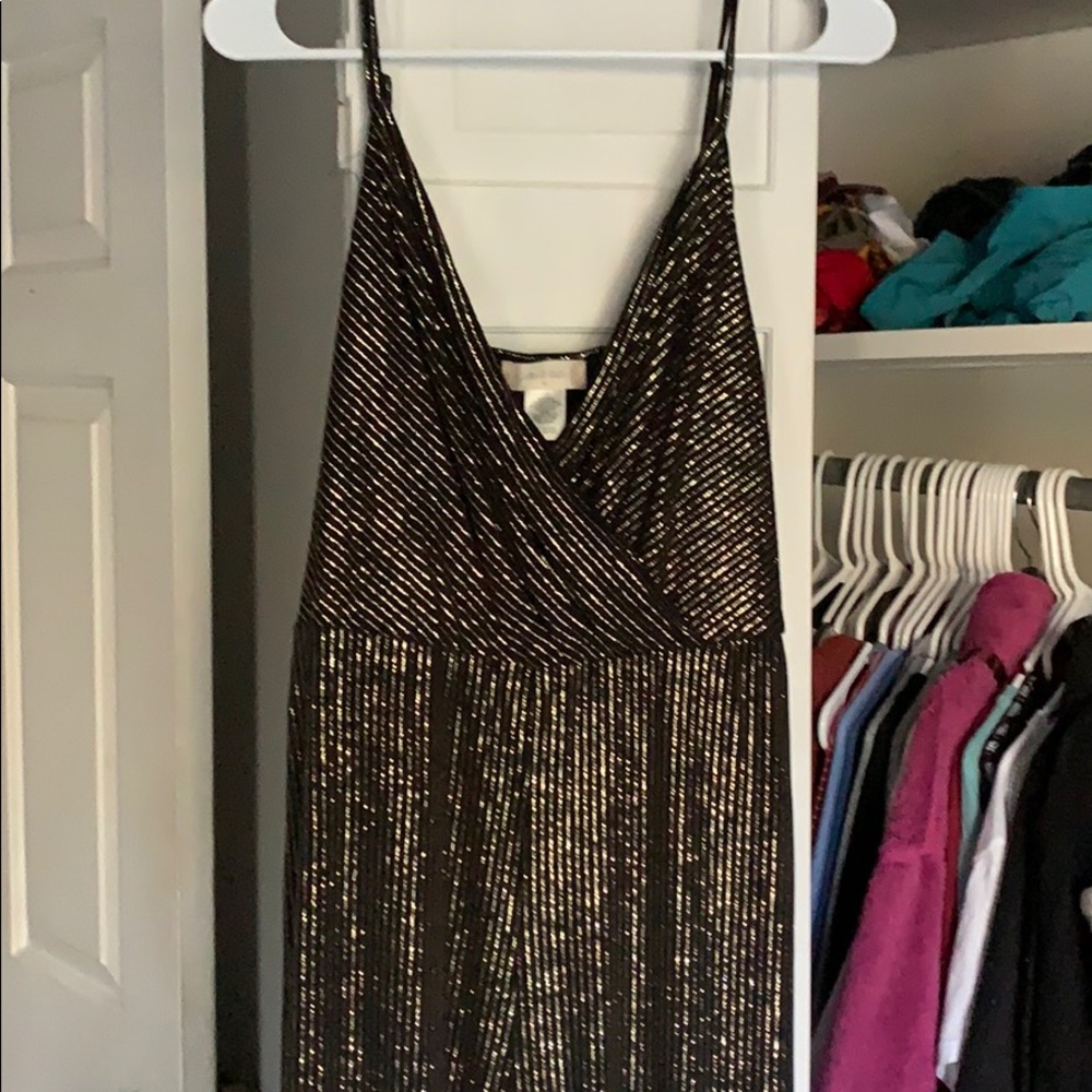 Glitter pinstripe jumpsuit